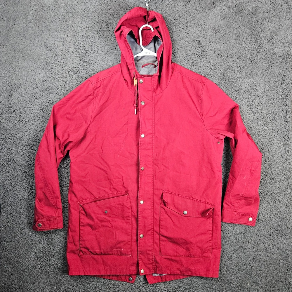 Levis Red Cotton Polyester Blend Hooded Jacket Mens XL‎